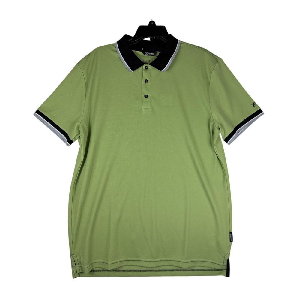 Abacus Linden Drycool Golf Polo‎ Shirt Mens Medium Green Short Sleeve NWT